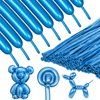 ZBYDNG 260 Balloons, Thickening Long Balloons for Tying Balloon Arch, Twisting Latex Animals Magic Modeling Skinny Birthday Balloons for Kid‘s Party Wedding Decoartion 100pcs （Metallic Blue）