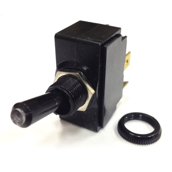 Sierra International TG40300 Toggle Switch, Tip Lit, On - Off SPST, Medium