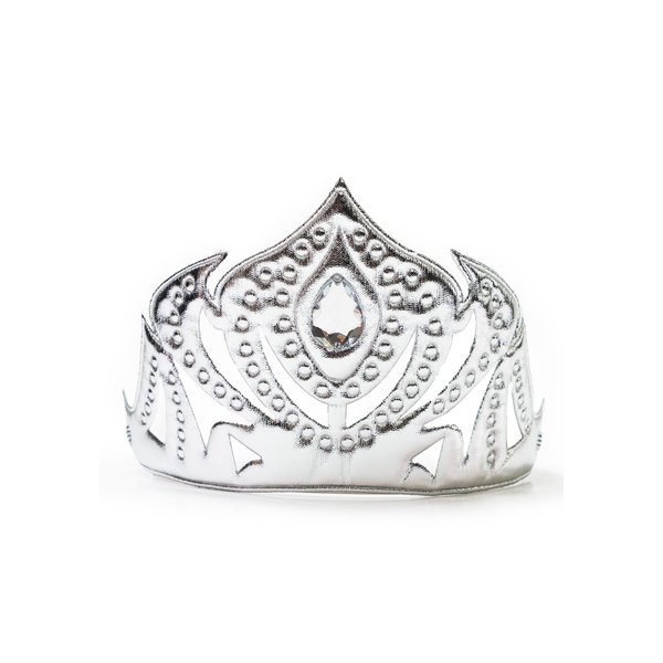 Little Adventures Soft Silver Winter Princess Crown with Pendant Dress Up Costume Accessory