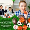IJRPLM 26 Pcs Squeezable Stress Balls, 2.5" Mini Foam Sports Balls, Mini Stress Balls for Anxiety Relief, Mini Baseball Football Basketball Soccer Stress Toy Game Party Favors Prizes, 4 Ball Games