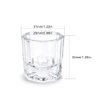 Rolabling Glass Crystal Dappen Dish Nail Art Acrylic Powder Holder Liquid Cup for Manicure Tools(2 pcs no lid)