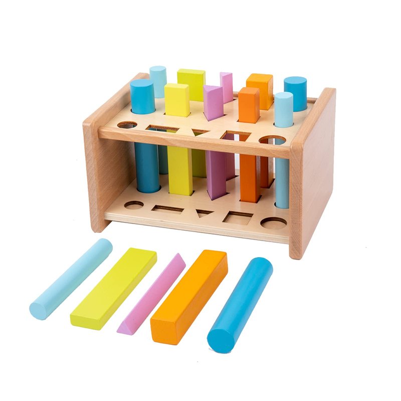 Montessori Shape Matching Toys Wooden Shape Sorting Toys Color Shape ...