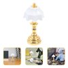 Street Lamp Miniature Dollhouse Table Lamp Mini Light Bedside Lamp Garden Pots Decoration For Dolls House Furniture Toy Home Decorations Dollhouse Table Lamp