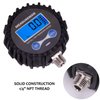 MEASUREMAN 2-1/2" Dial Size Digital Air Pressure Gauge with 1/4'' NPT Bottom Connector and Protective Boot, 0-200psi, Accuracy 1%, Battery Powered with LED Light