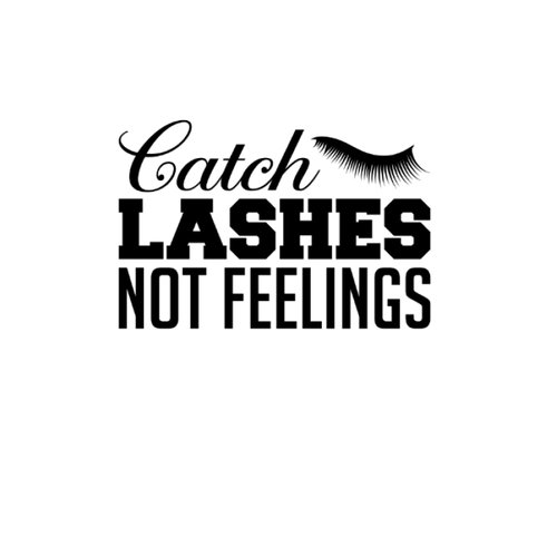Catch Lashes Not Feelings Lash Tech Lash Artist Lash: Blank Lined Notebook/Journal (6” X 9”) Catch Lashes Quote For Lash Lounge & Lash Bars