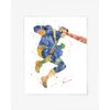 Cyclops Prints, X-Men Watercolor, Nursery Wall Poster, Holiday Gift, Kids and Children Artworks, Digital Illustration Art