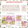 Fiesec Farm Party Decorations, Pink Barnyard Farm Animal Themed Birthday Party Decorations Girl Backdrop Balloon Arch Garland Banner Tablecloth Cake Cupcake Topper