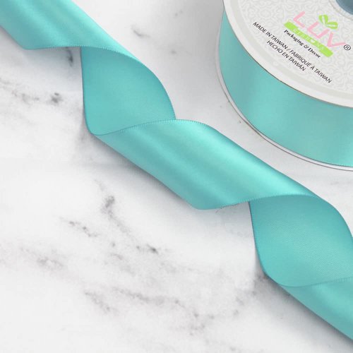 Creative Ideas Solid Satin Ribbon, 1-1/2"/50 yd, Aqua