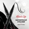 NOON'S UP Waterproof Liquid Eyeliner Pen - Waterproof Eyeliner, Black Eyeliner, Chic-Black, Quick Dry, Fineliner Multiliner, Ultra-Slim & Bold Brush - 0.081oz