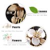 Jakawin Flower Bride Wedding Hair Piece Gold Leaf Hair Comb Pearl Bridal Hair Accessories for Women HC132