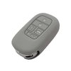 REPROTECTING Silicone Rubber Key Fob Cover Compatible with (5 Buttons) 2022 2023 2024 Honda Accord Civic HR-V CR-V Pilot Sport SI EX EX-L Touring (Black Grey)