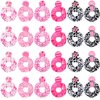 Lyrow 24 Pcs Cowgirl Western Cow Print Scrunchies Let's Go Girls Hair Scrunchies Disco Cow Print Hair Accessories Ponytail Holder Hair Ropes for Elastic Ties Bride Bachelorette Party Supplies Favors