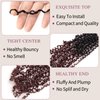 SUYIAPIY Yanky Twist Crochet Hair Bohemian Spring Twists Hair Senegalese Twist Crochet Hair with Curls Synthetic Marlybob Crochet Braids Hair Extensions for Black Women (1B/33#, 10 inch)