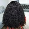 13x6 Lace Front Wigs Human Hair HD Lace Front Wigs Human Hair Pre Plucked Afro Kinky Curly Human Hair Wigs for Women 180% Density 4b/4c Glueless Wigs Human Hair for Women 20 inch