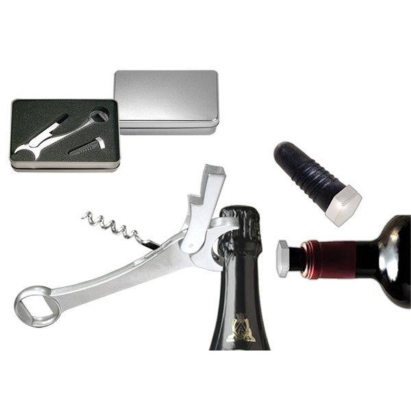 Natico  Wrench Design Corker Bottle Opener and Stopper