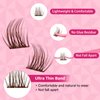 Brown Lash Clusters 144 Pcs Brown Eyelash Clusters Colored Lash Clusters 8-18 Mixed Natural Cluster Eyelash Brown Lash Extensions Super Thin Band And Reusable Soft & Comfortable (P12-Brown,D-8-18mix)