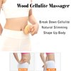 Wood Therapy Massage Tools, Cellulite Massager Roller Wooden Body Brush Fascia Blaster for Cellulite Remover, Itchy Skin Relief Body Shaping, Professional Maderoterapia Kit Lymphatic Drainage Massager