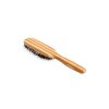 Shine & Condition Hair Brush | 100% Natural Bristle + Nylon Pin | Pure Bamboo Handle | Medium Paddle | Striped Finish | Model 847 - SB