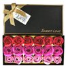 Bath Soap Rose Flower - Rose Petals for Bath, Floral Scented Rose Soap Petals Body Soap in Gift Box for Valentine's Day Anniversary Birthday Mothers Day, Gifts for Her (18 Pcs/Box Gradient Pink)