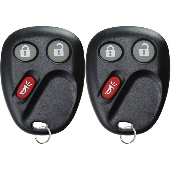 KeylessOption Keyless Entry Remote Control Car Key Fob Replacement for LHJ011 (Pack of 2)