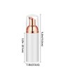 IRON BILL 2 Oz Empty Foam Pump Bottle (12PCS) Travel Foaming Soap Dispenser for Hand Soap, Lash Shampoo Cleanser (White&Rose Gold)