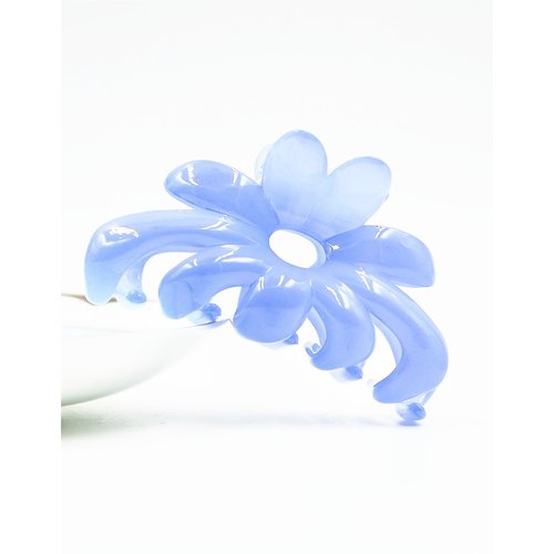 Prettyou Hair Clips 2.75 Inches Banana No-Slip Effortless Colorful Small Size Flower Claws Barrettes for Women, Pack of 4