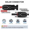 iGreely Solar Panel Extension Cable - 10 Feet 10AWG(6mm²) Solar Extension Cable with Female and Male Connector Solar Panel Wiring Wire Adapter (10FT Red + 10FT Black)