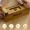 Wooden Cash Puzzle Box with Secret Compartments, Surprise Holder Money Puzzle Boxes Challenging Puzzle Brain Teasers for Adults