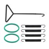 Cosmoska Exhaust Pipe Spring Kit with O-rings for Yamaha Banshee 350 1987-2006 YFZ350 Exhaust Kit with Spring Puller