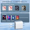 USB C Charger For iPhone 16 Charger Fast Charging, 40W Dual Port USB C Wall Charger Fast Charging Block with 6FT Long USB C to C Charging Cord Compatible with iPhone 16/15/15 Plus/15 Pro/15 Pro Max