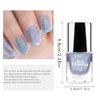 Ownest Holographic Nail Polish, Gorgeous Glossy Holographic Halo Glitter Polish Nail Art Nail Pigment Diamond Laser Nail Polish-LS01