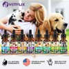 Velflix Allergy Immune Anti Itch & Hot Spots - Made in USA Natural Pet Supplement for Cat & Dog Allergy Relief with Turmeric & Milk Thistle -Seasonal Allergies Digestive Treatment for Dogs & Cats