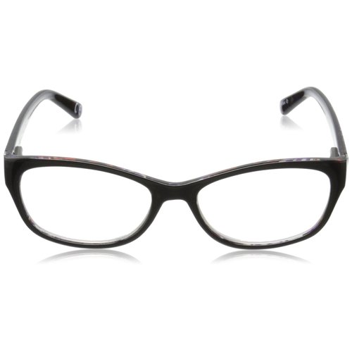 Foster Grant Women's Watercolor Round Reading Glasses, Purple/Transparent, 59 mm, +2.00