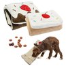 Hlimior Dog Interactive Toys, Dog Sniffing Toys, Dog Birthday Cake Roll Toys, One Strawberry and One Cherry, Slow Feeder Hide and Seek Toys for Small and Medium Dogs (2pcs)
