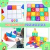 Magnetic Tiles Toddler Toys Games Sensory Toys for Toddlers 3-4 Magnetic Blocks for Kids Age 3-5 4-8 Outdoor Toddler Activities Preschool Building Learning Toys