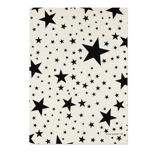 Gift Wrap - Stars - Black on Cream