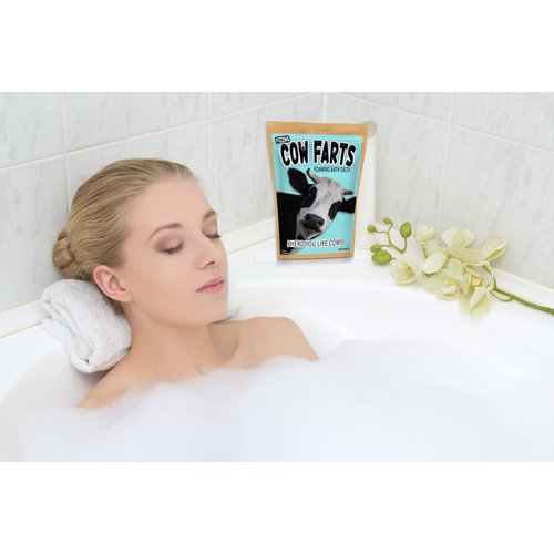 Cow Farts Fizzing Bath Soak - Cow Gifts for Women - Cow Things - Foaming Bath Salt - Cow Gift for Cow Lovers Women - Funny Cow Stuff - Cow Gift Ideas