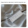 5 Pcs Fingernail Brush Nail Brush For Cleaning Fingernails Handle Nail Brushes Transparent Nail Cleaning Brushes Small Nail Scrubbers for Toes and Nails