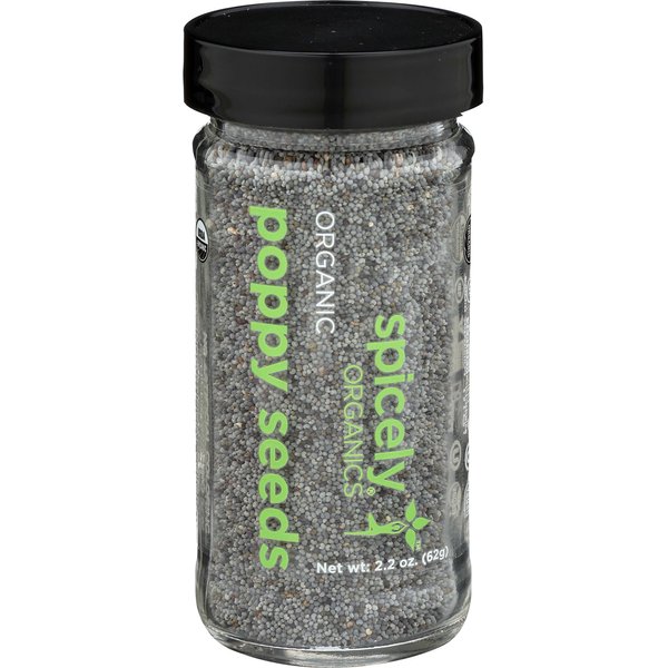 SPICELY Organic Jar Poppy Seed, 2.2 OZ
