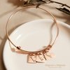 Heart Charm Bracelets Mother's Day Gifts Custom Engraved Name Bracelet for Mom Grandma Mothers Gifts for Her Daughter Graduation Bridesmaids Gifts for Women Personalized Friendship Gift - ABR-MH