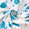 Pack and Play Sheets Fitted, 2 Pack Portable Playard Pack and Play Sheet, Ultra Soft Microfiber Mini Crib Sheets,Whale, Preshrunk
