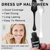 QIUFSSE Black Tooth Paint Cosmetic,Temporary Black Teeth Paint for Halloween Special Effects Goth Makeup,Professionally Create Black Out Tooth Makeup,Safe,Quick Dry and Realistic（Black）