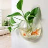 Alipis Fish Tank Wall Mounted Acrylic Fish Bowl Fish Bubble Betta Fish Tank, Wall Hanging Plant Terrarium Hydroponic Pot for Air Plant Wall Fish Tank Aq