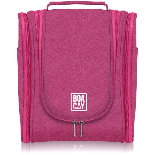 Premium Hanging Travel Toiletry Bag for Women and Men, Hygiene Bag, Bathroom and Shower Organizer Kit with Elastic Band Holders for Toiletries, Cosmetics, Makeup, Brushes