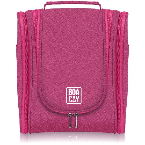 Premium Hanging Travel Toiletry Bag for Women and Men, Hygiene Bag, Bathroom and Shower Organizer Kit with Elastic Band Holders for Toiletries, Cosmetics, Makeup, Brushes