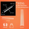 504Pcs Long Clear Coffin Nails Tips, XXL Extra Long No C Curve Half Cover Coffin Nail Tips for Acrylic Nails Professional, Acrylic Nail Tips Fake Nails for Salons and DIY Nail Art with 2 Nail Files