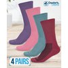 Doctor's Select Diabetic Socks for Women and Men - 4 Pairs Non Binding Socks | Diabetic Socks Women | Womens Diabetic Socks