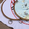 PATIKIL 12 Pieces 4.2" Embroidery Hoops Frame Imitated Wood Circle Cross Stitch Hoop Ring for Embroidery Art Craft Handy Sewing Decoration