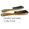 YunZh Wide Tooth Comb and Fine Tooth Combs,Sandalwood Buffalo Ox Horn Wooden Hair Comb for Women Men(2PCS)