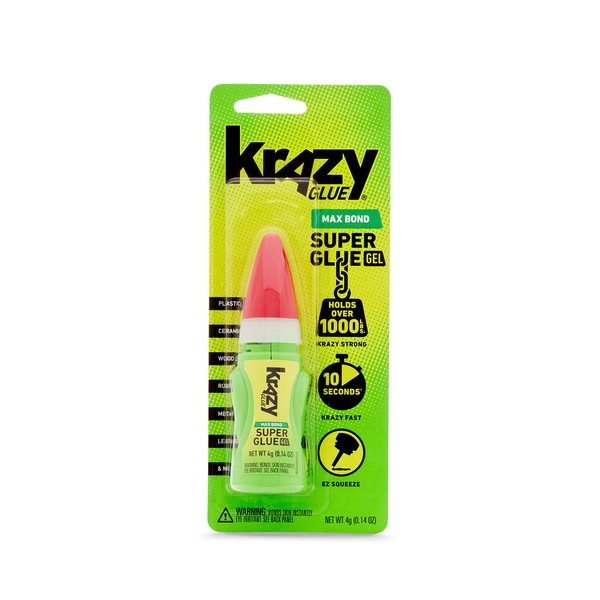 Krazy Glue, Max Bond Gel, EZ Squeeze, 4 g